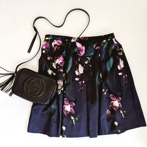 Ted Baker Pleated Floral Skirt